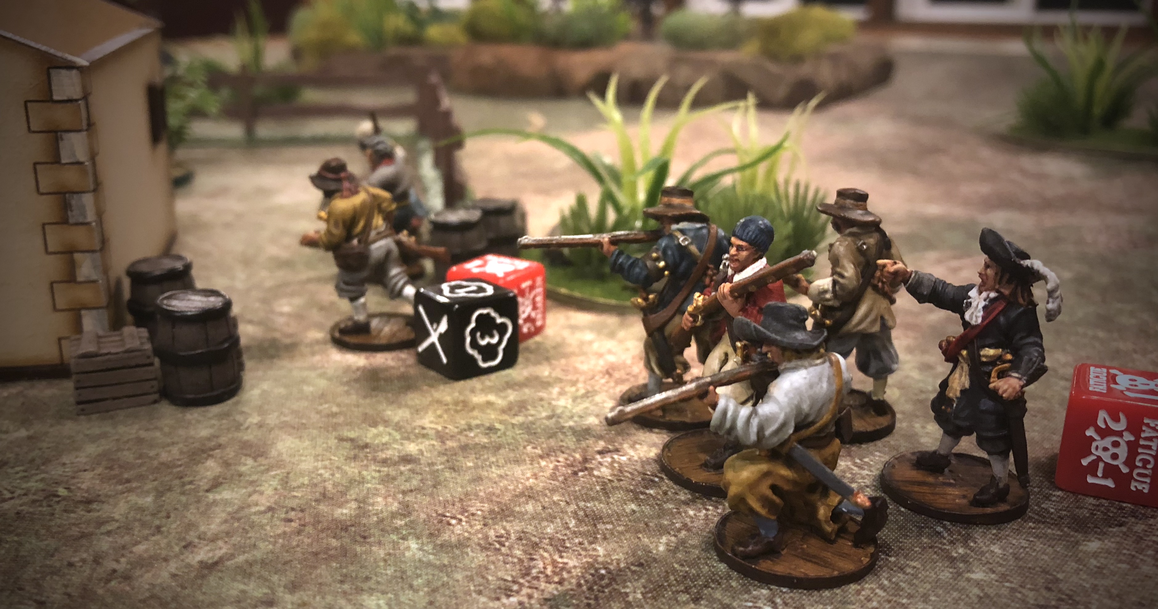 Blood & Plunder English buccaneers fighting on land.