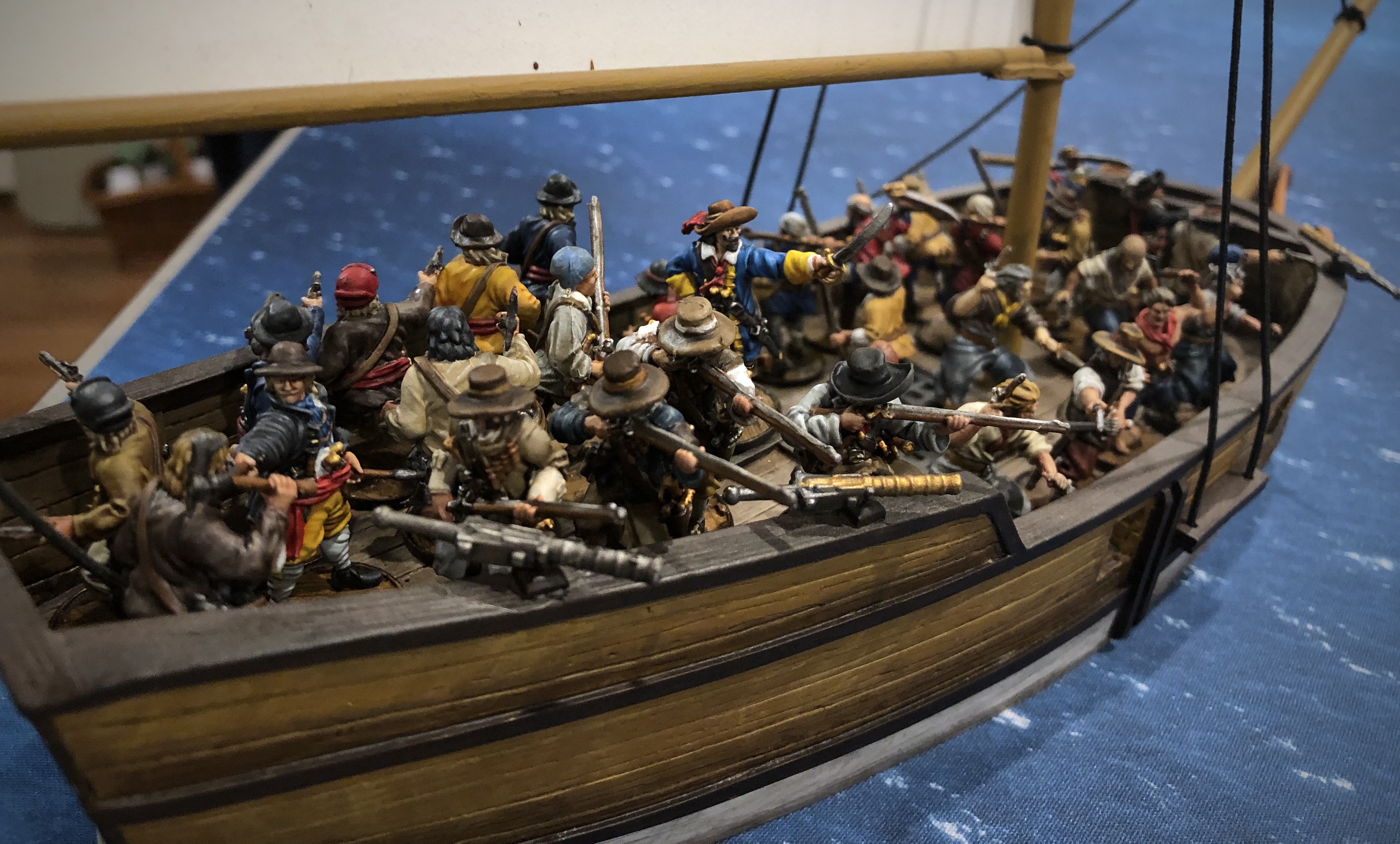 Blood and plunder English Buccaners on a sloop