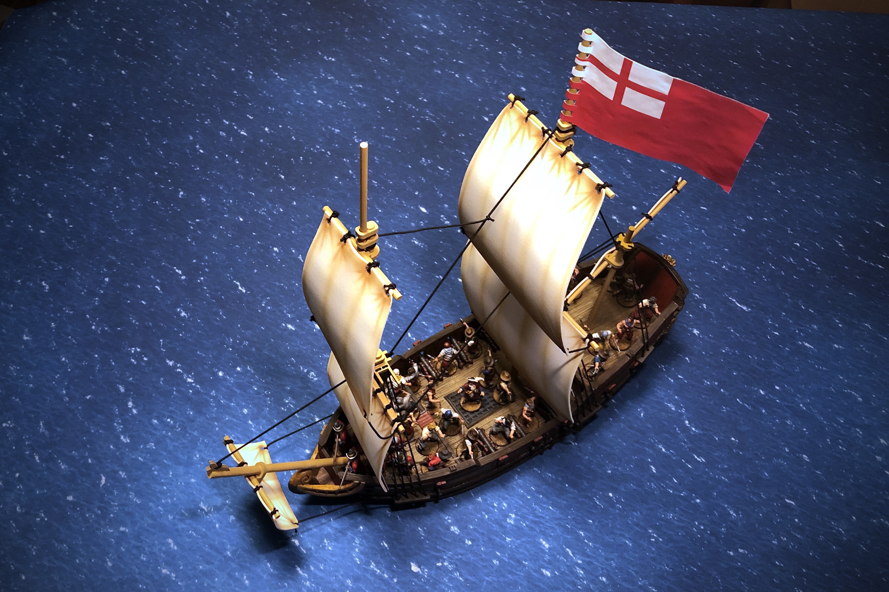 Blood & Plunder Frigate Ship by Firelock Games side top view