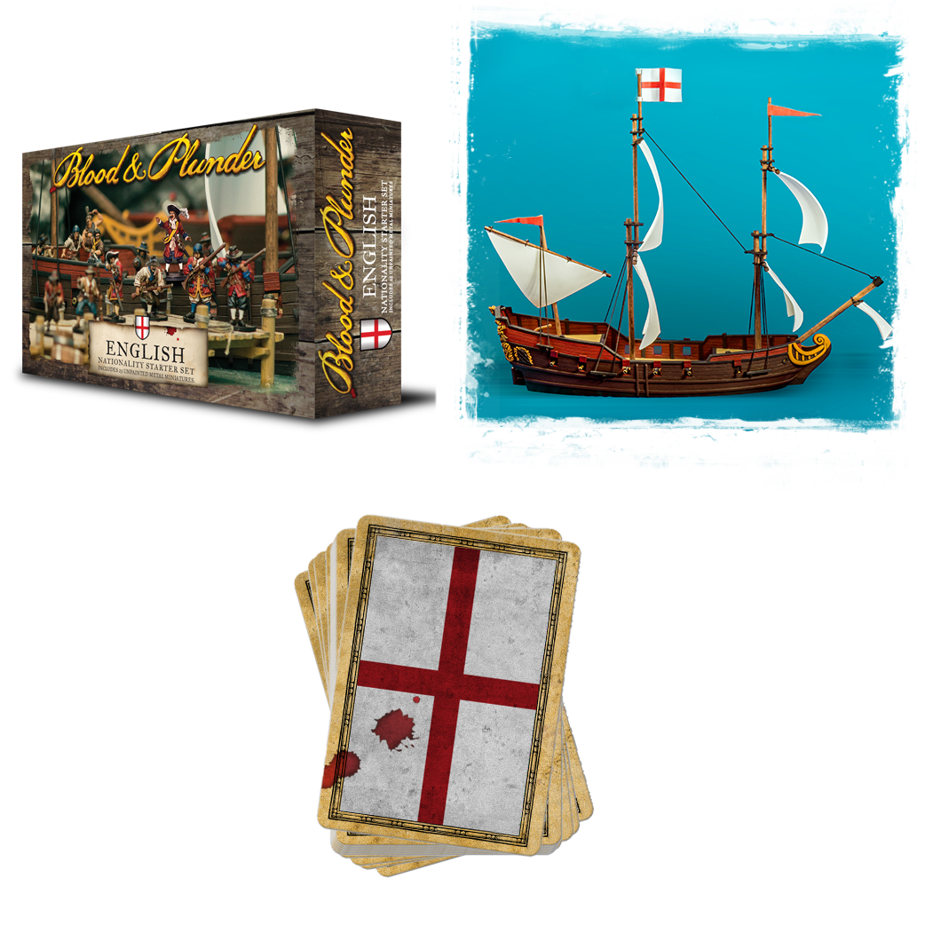 Blood & Plunder English Frigate Starter Bundle pack