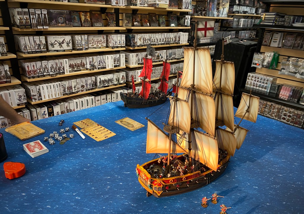 6th Rate Frigate vs a Light Frigate in a game of Escort from Buccaneer's Companion