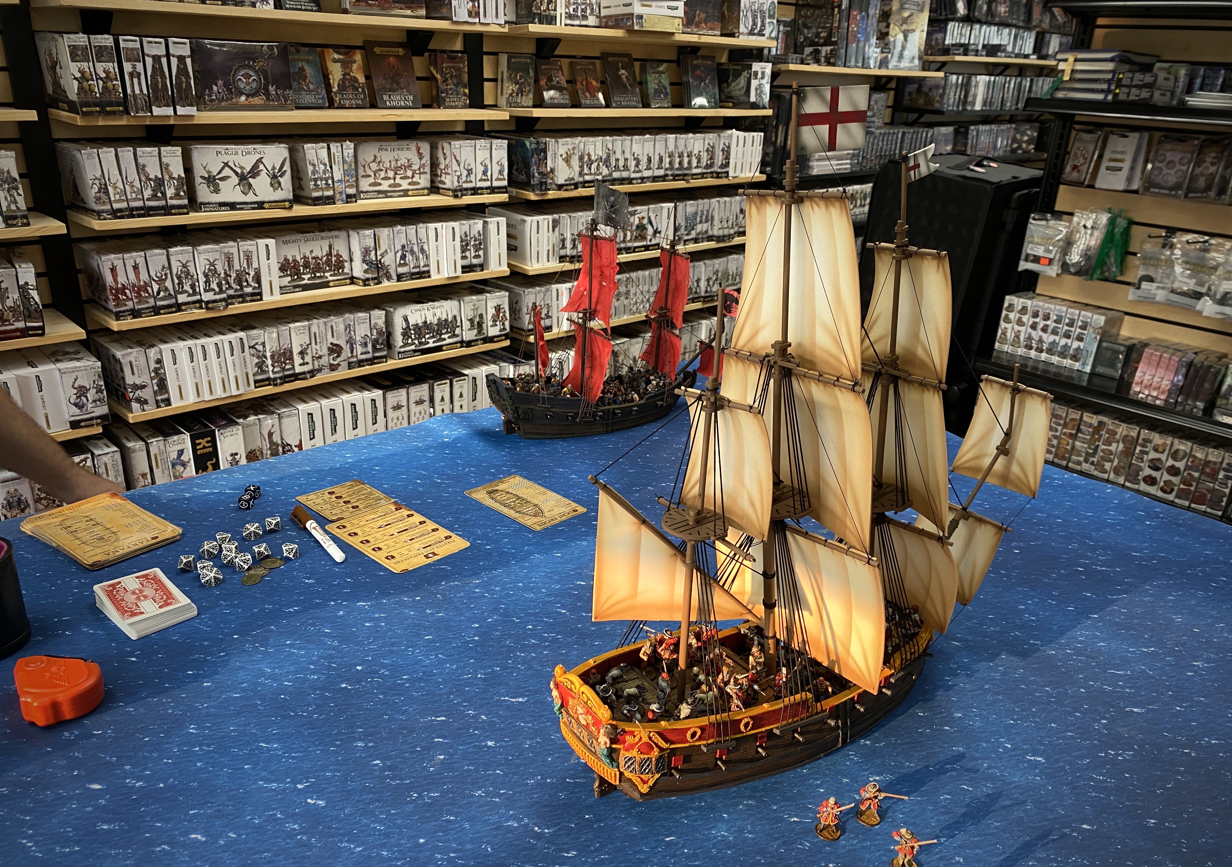 6th Rate Frigate vs a Light Frigate in a game of Escort from Buccaneer's Companion