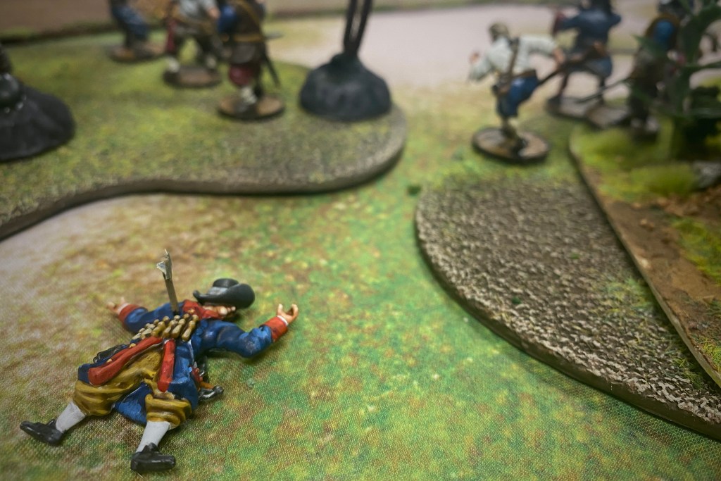 Blood & Plunder Casualty Marker of a Musket unit