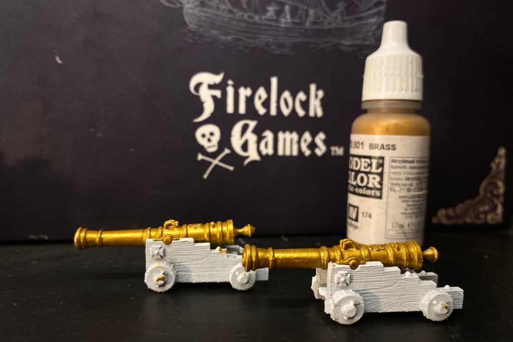 Two Heavy Bronze Cannons