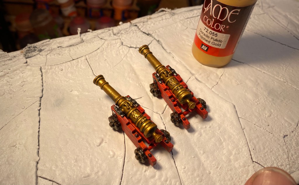Game Color Polished Gold drybrushing