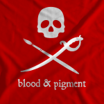 Blood & Pigment red logo