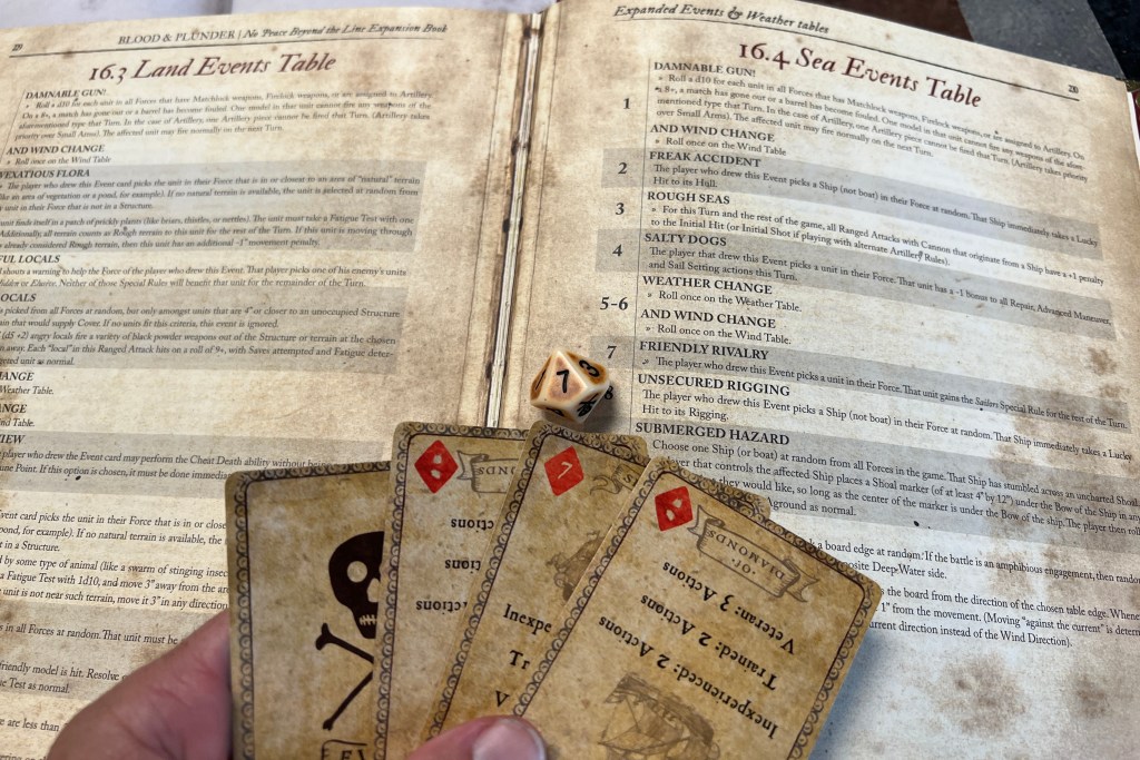 blood and plunder event table