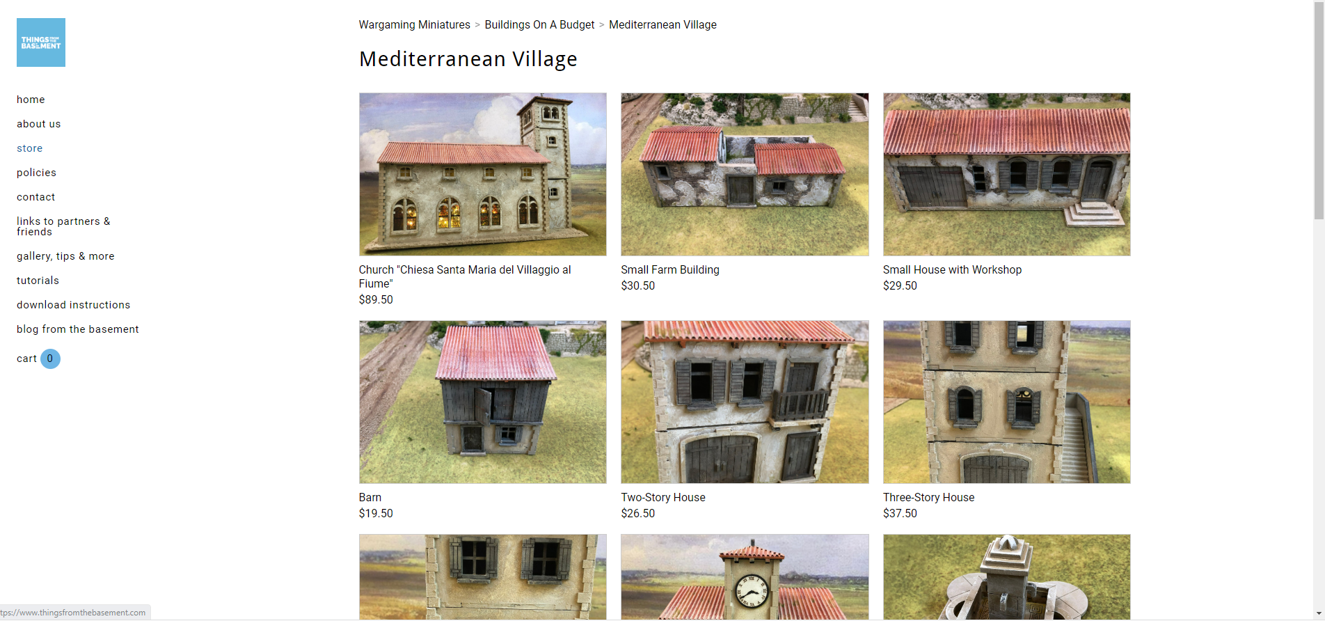 Things from the Basement Mediterranean Village Terrain