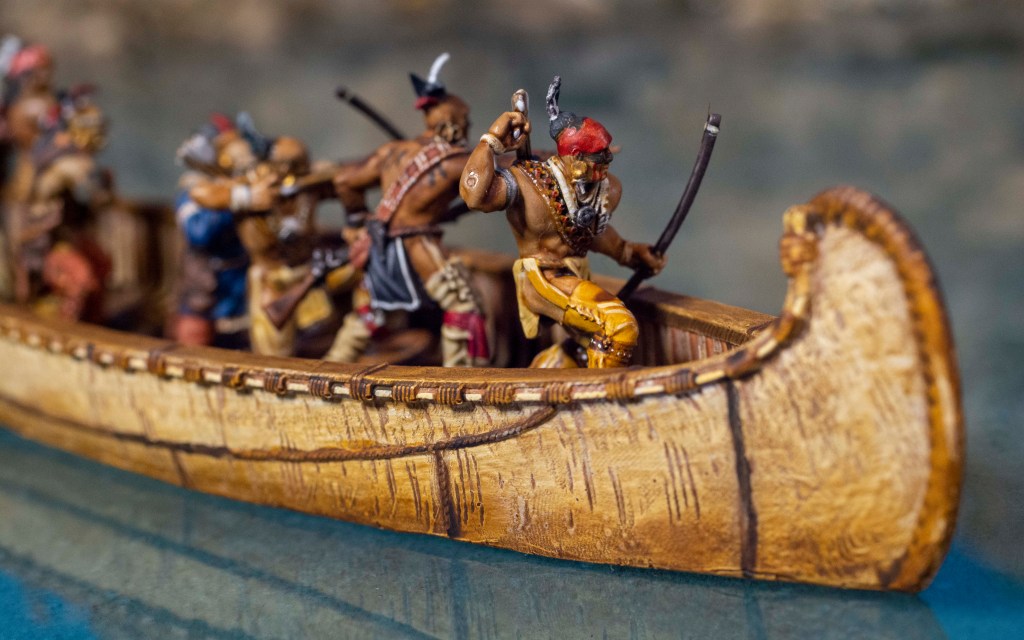 Blood & plunder birchbark canoe bark texture details