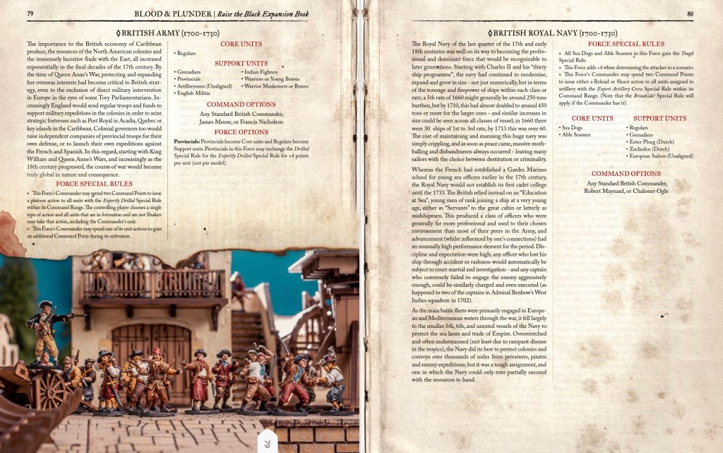 English Faction rulebook preview