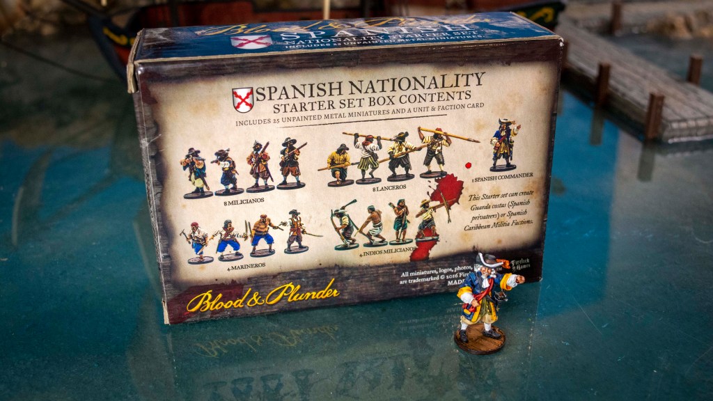 Blood and plunder spanish starter box with resin sea board