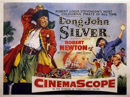 Robert Louis Steven's "Long John Silver" movie poster