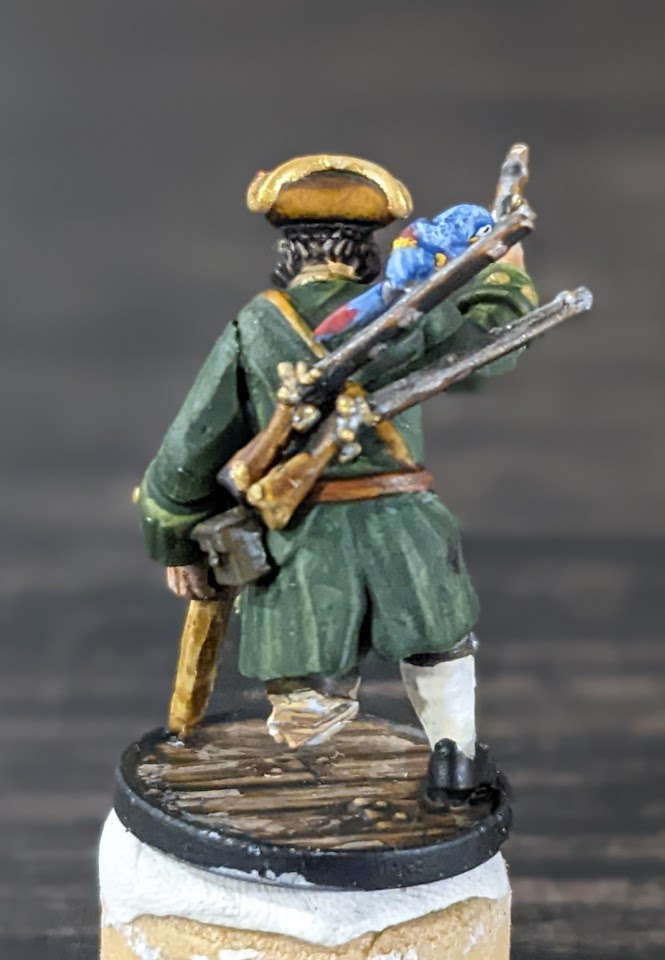 Long John SIlver 28mm miniatures painted back side