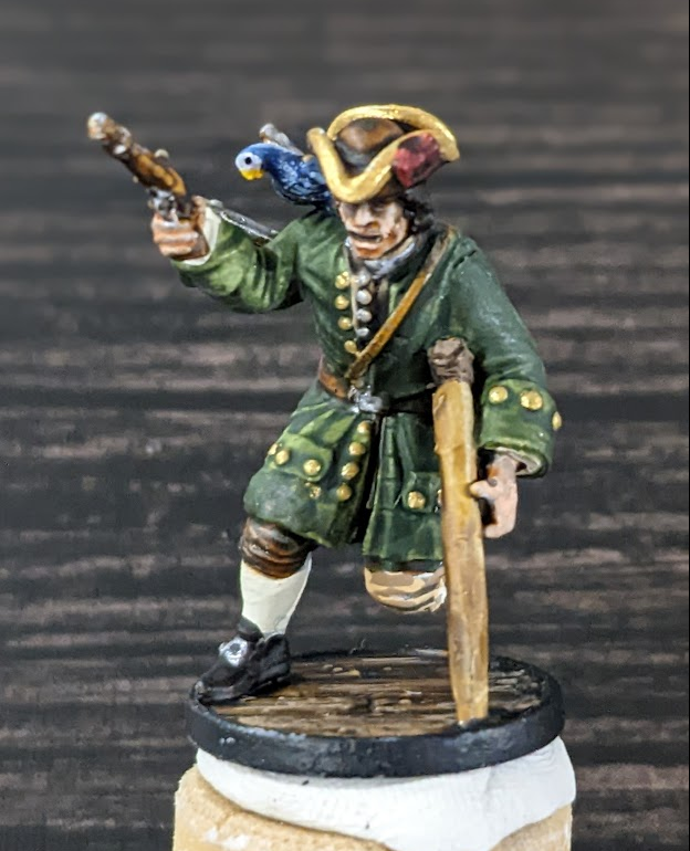 Long John SIlver 28mm miniatures painted front side