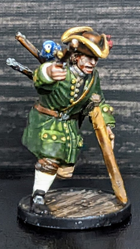 Long John SIlver 28mm miniatures painted front side