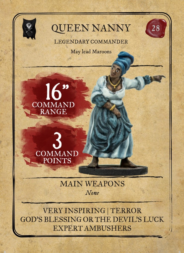 blood and plunder queen nany stat card