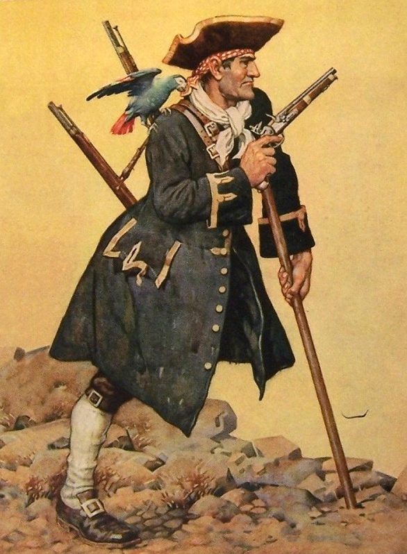 Long John Silver art by Monro Scott Orr