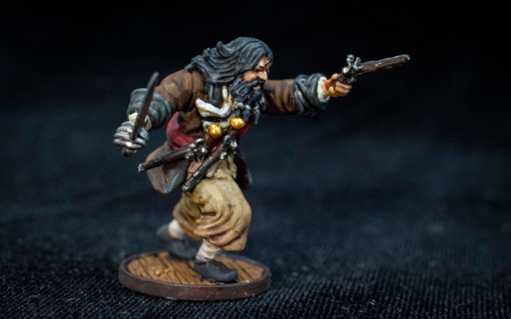 Blood & Plunder painted Blackbeard model