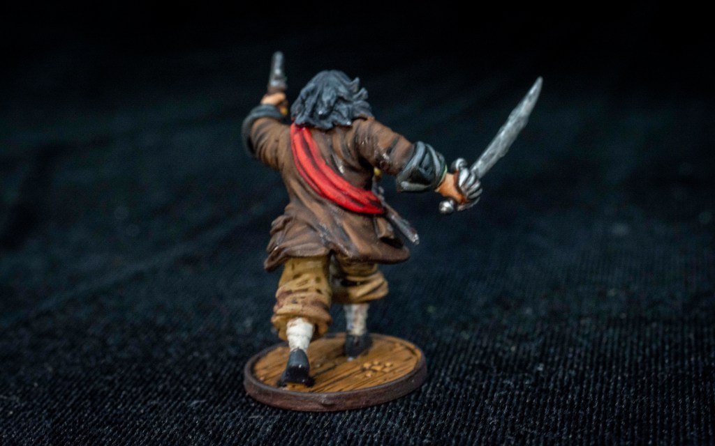 Edward “Blackbeard” Teach miniature from the new "Raise the Black" expansion for Blood & Plunder