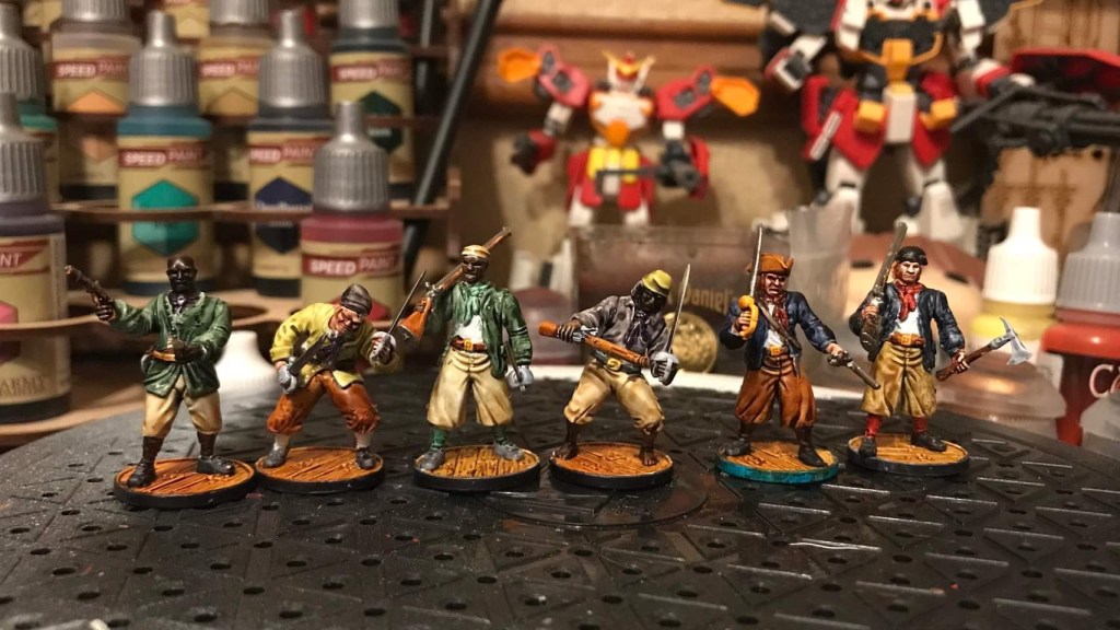 blood and plunder sailor models painted by Dan Carlson