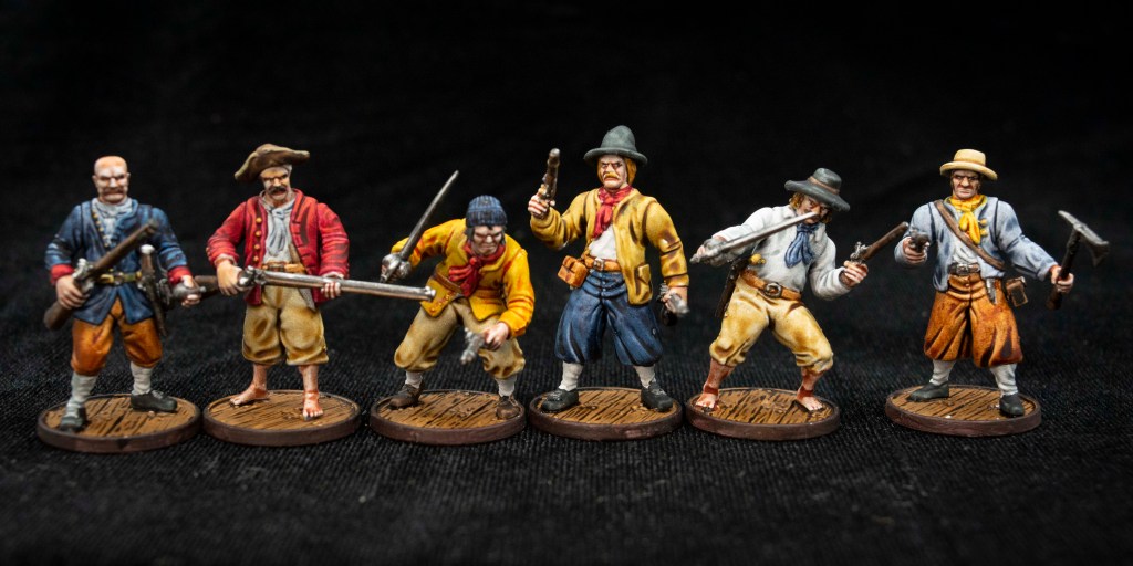 blood and plunder sailor models painted by Joseph Forster