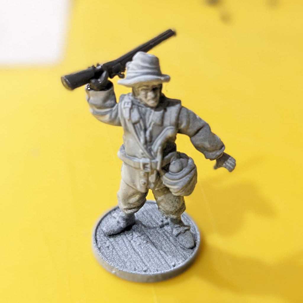 Box of Plunder" Casualty Marker converted to a Sailor Weapon Upgrade model