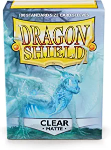 Dragon Shield Clear Matte Card Sleeves - 100 sleeves