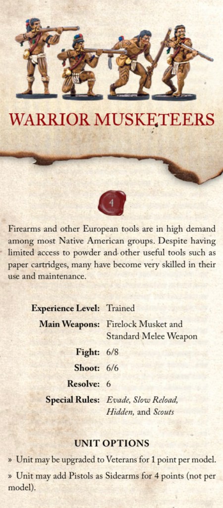 warrior musketeers for blood and plunder