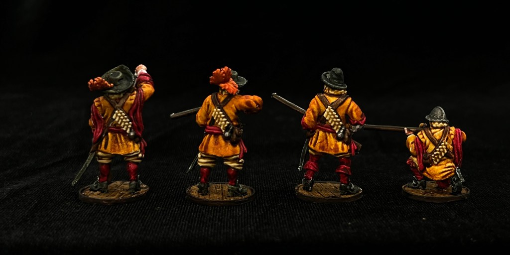 4 fully painted Dutch Militie for Blood & Plunder (back)