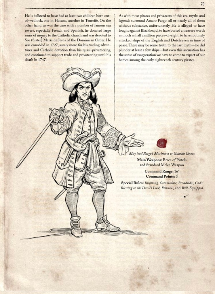 blood and plunder amaro pargo commander stats