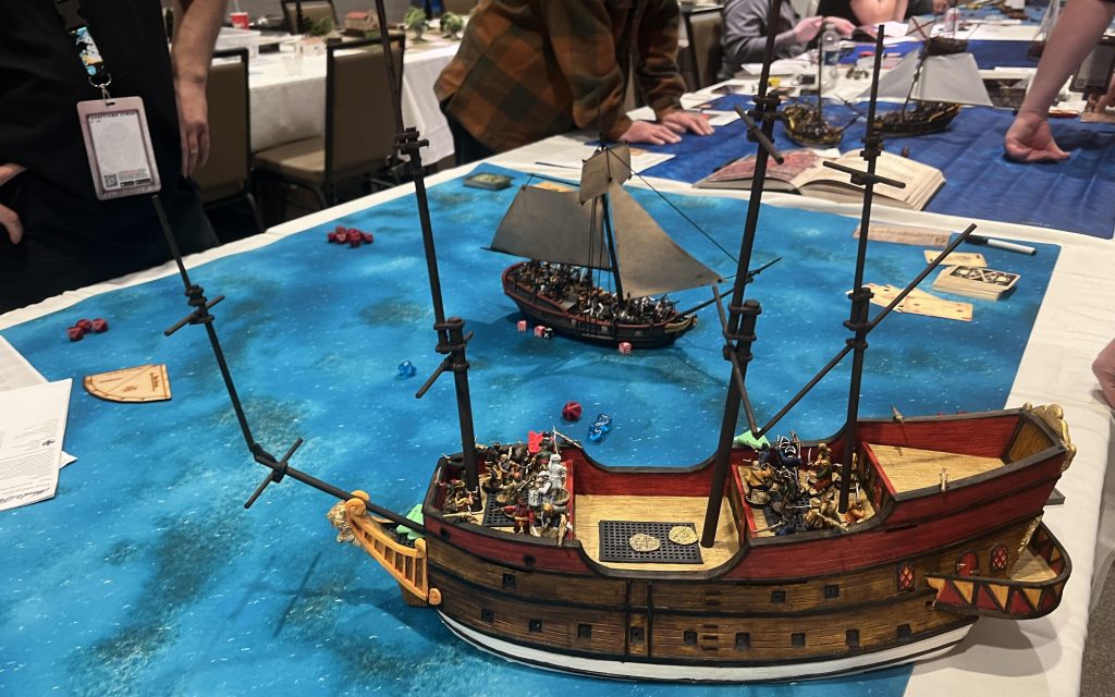 last round of blood and plunder tournament at 2023 Adepticon.