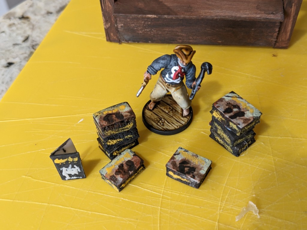 Cuban Merchant with several 2 player starter sets for Blood & Plunder