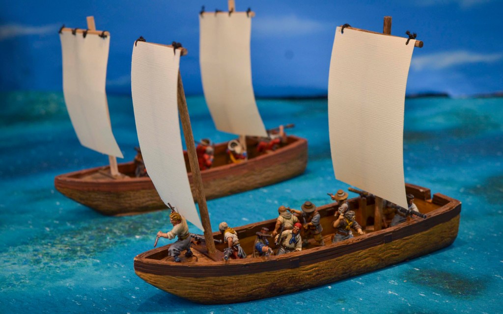 Two Piraguas leading an attack