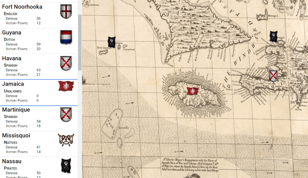 Campaign Map - Jamaica now Unaligned