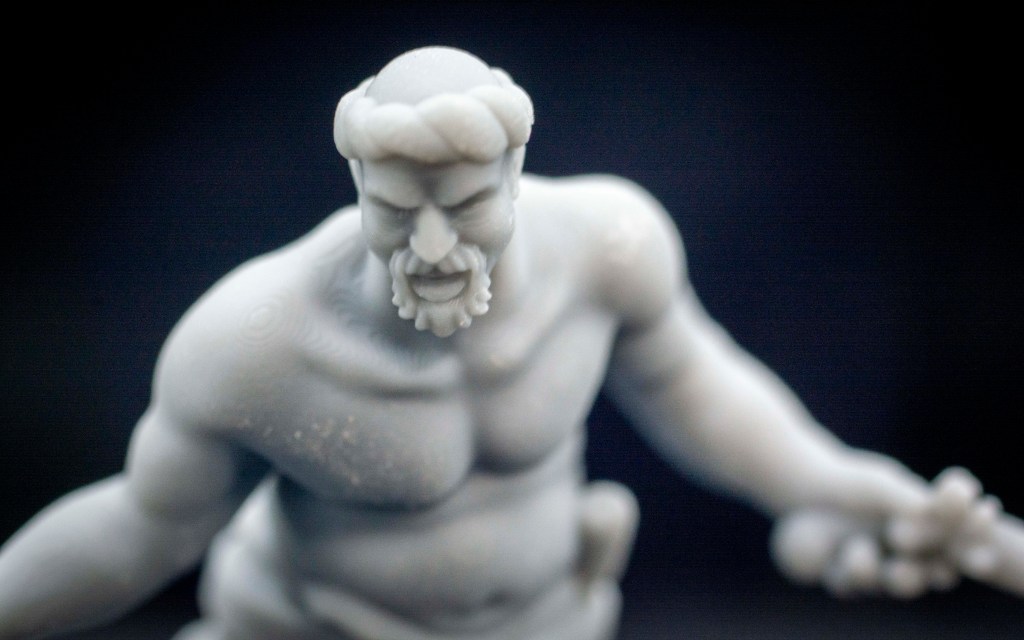 3D Printed Resin Miniatures Marinero close up