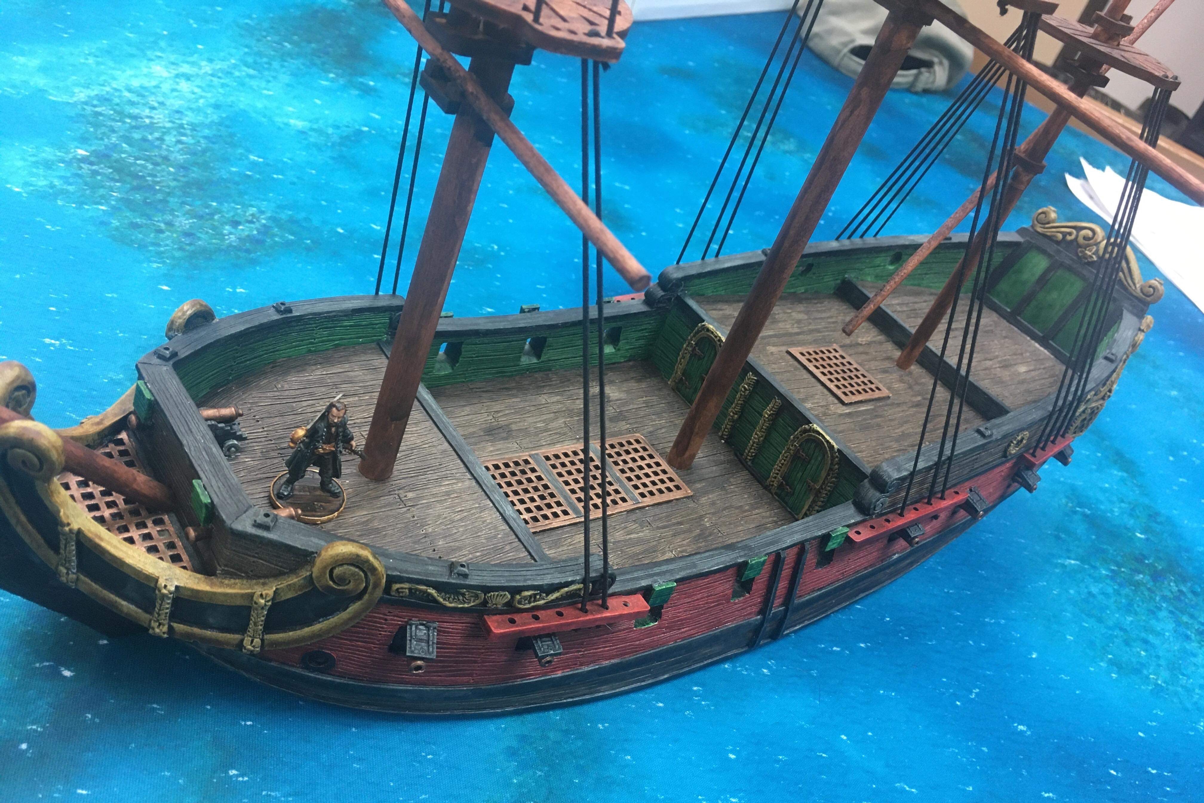 6th Rate Frigate - dark and red