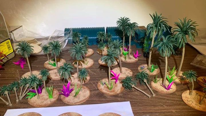 Palm trees and aquarium plants by David Boeren