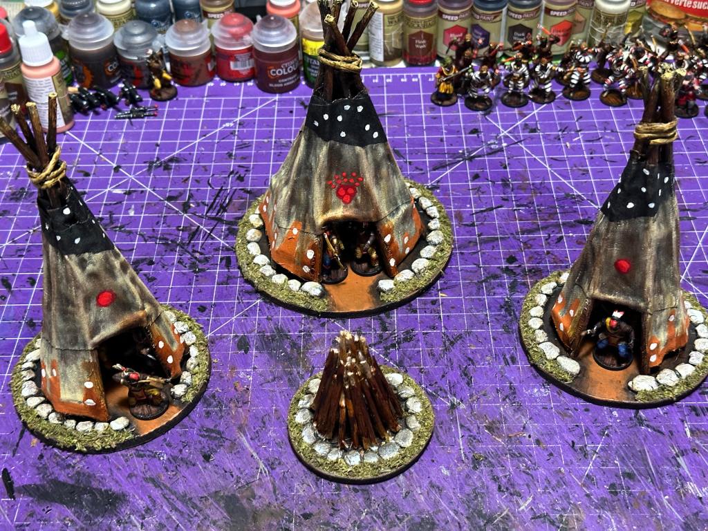 The Plunder Den teepees crafting project sample