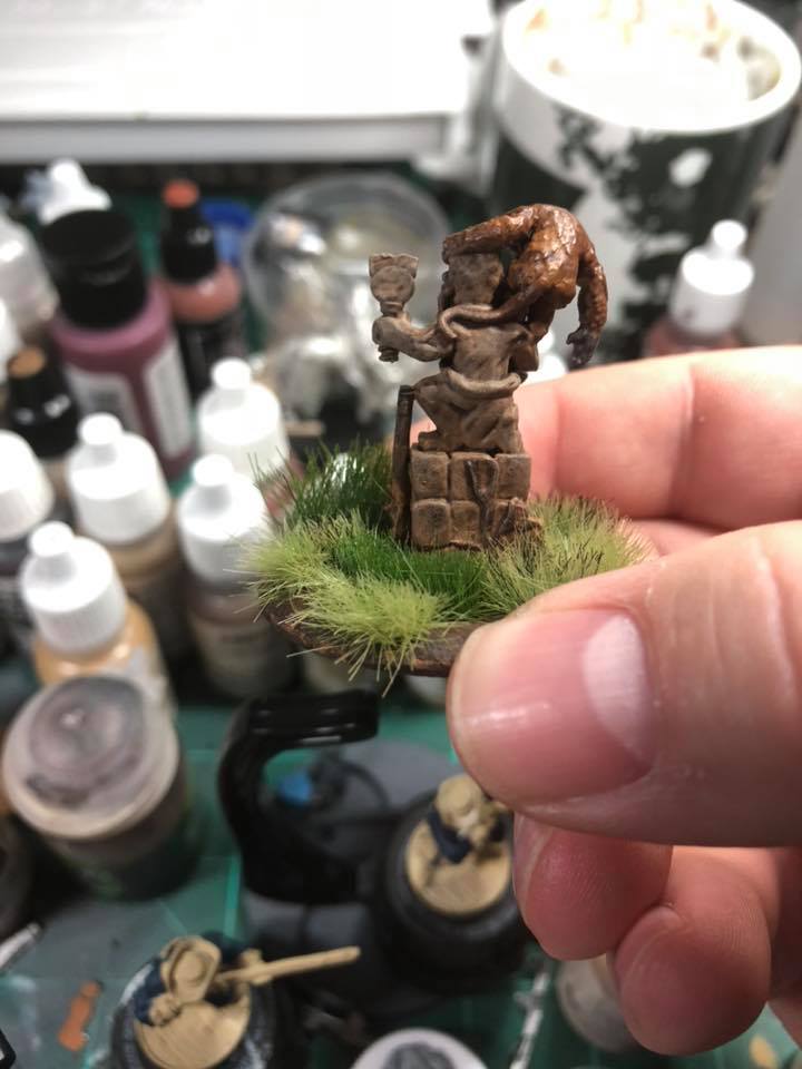 Blunder Monkey statue by Nicholas Bogart (back)