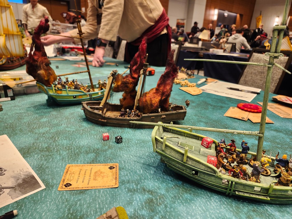 Jason Klotz cuts grapples from Fernado Artego's Barco Luengo and sets it completely ablaze