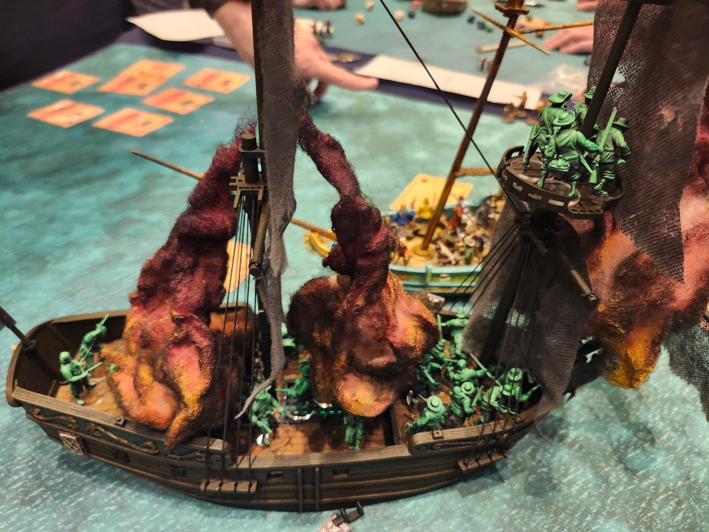 Final round of the top table of the Blood & Plunder Sea Tournament