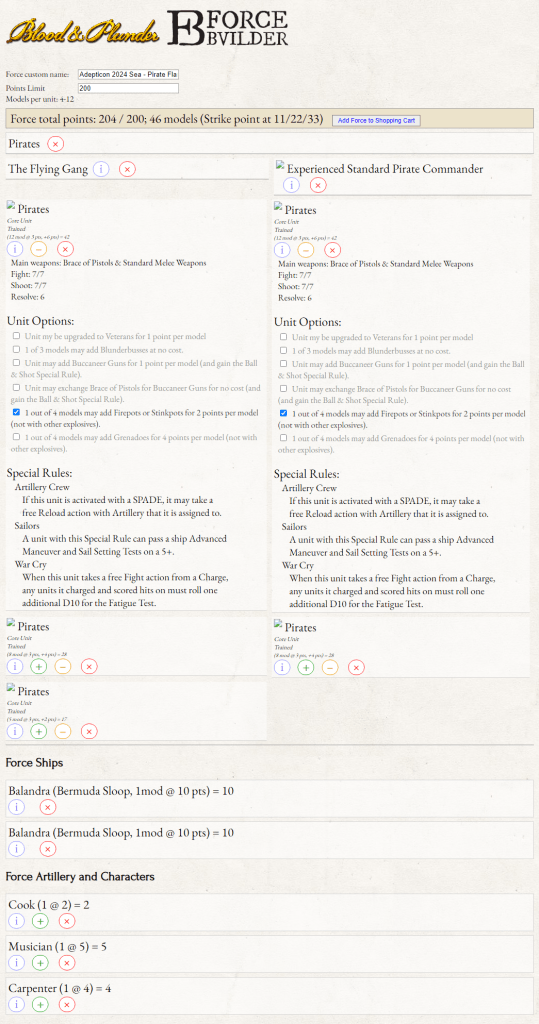 Jason Klotz Pirate Flamethrower Lis in the Blood & Plunder Force Builder