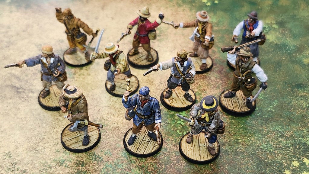 11 Pirate models armed with Explosives