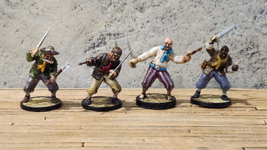 4 sailor models from Blood & Plunder