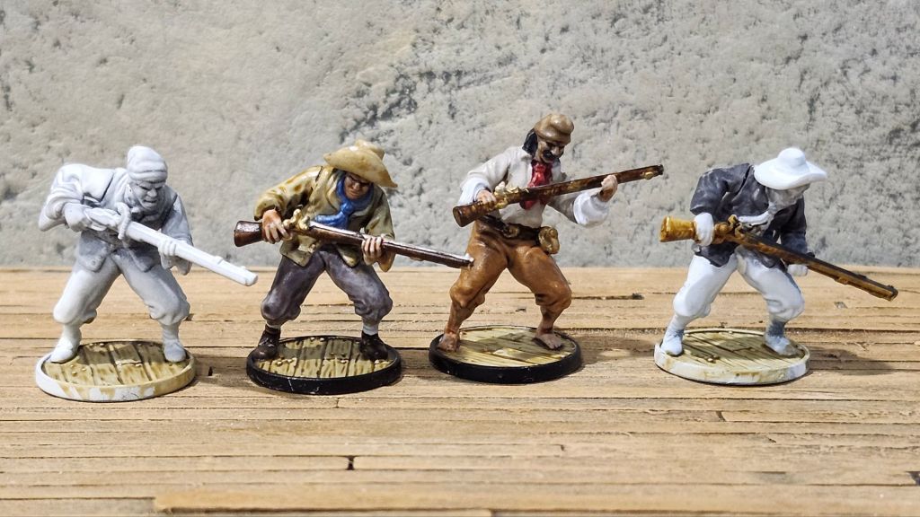 4 musket armed sailors from Blood & Plunder