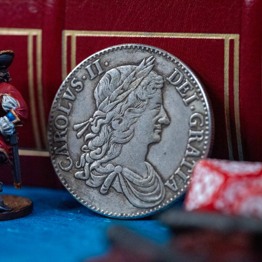 Fortune Token - English Charles II 1667 Crown Coin - Blood & Pigment