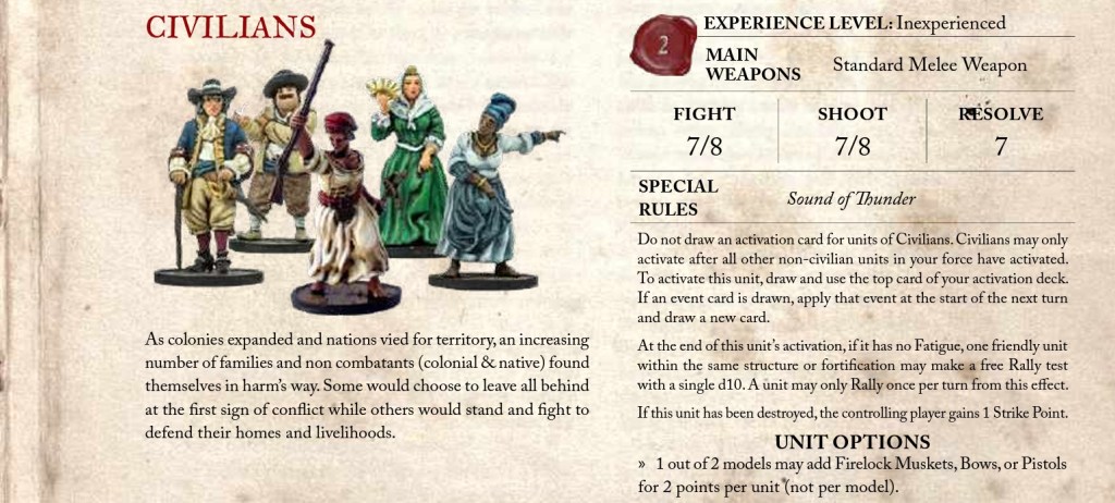 Civilian model stats