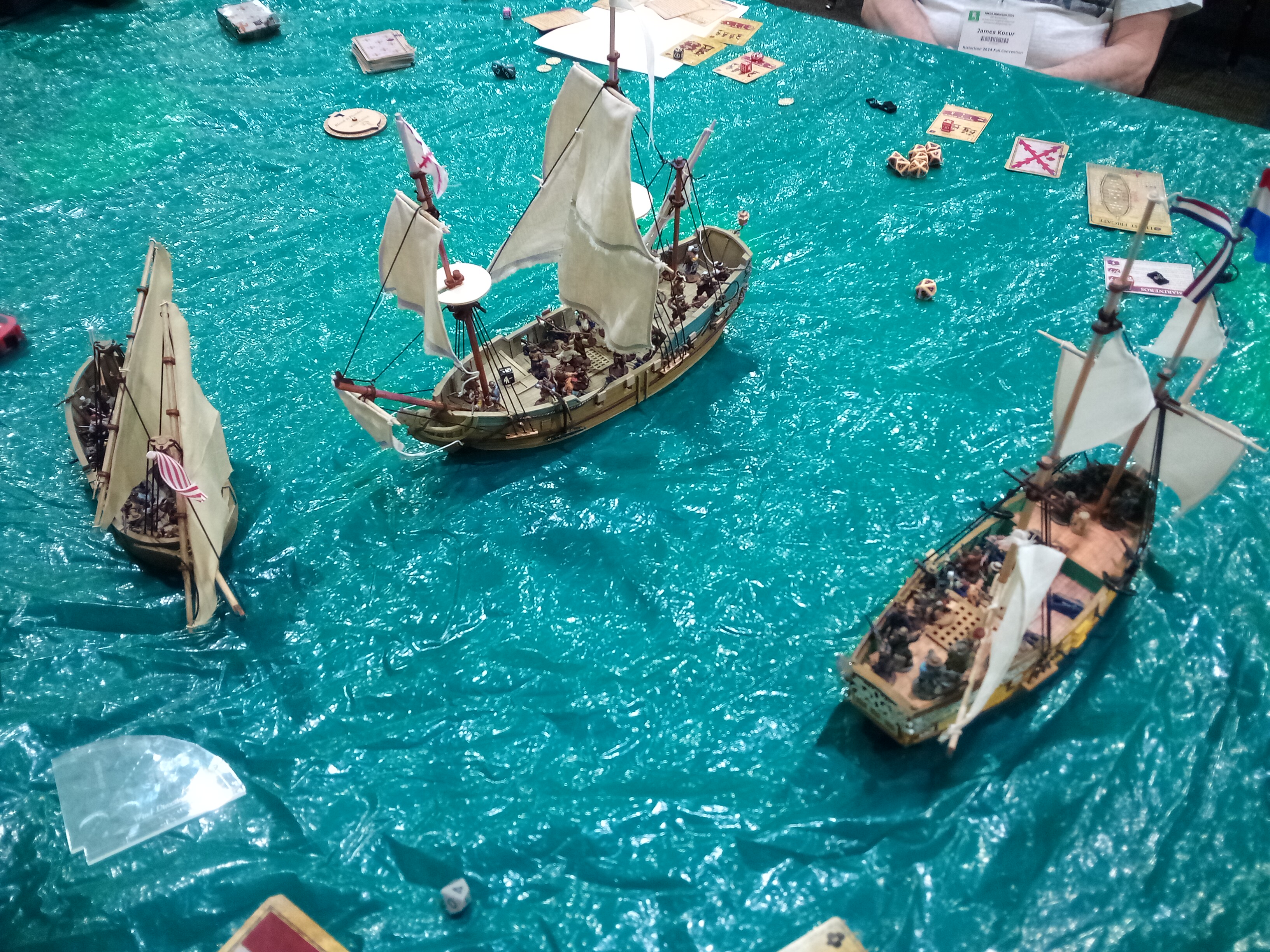naval battle from Charpentier Derosia at Historicon