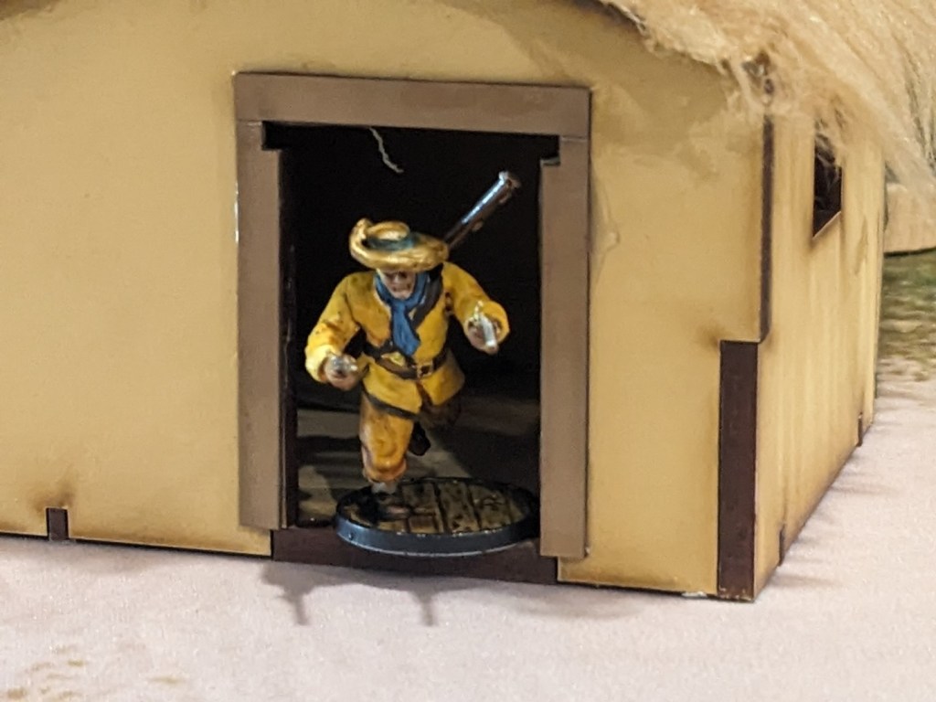 Captain Sven Skute exits his barracks to face an approaching enemy threat