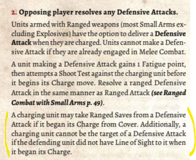 Rules for Defensive Attacks against Charging Units